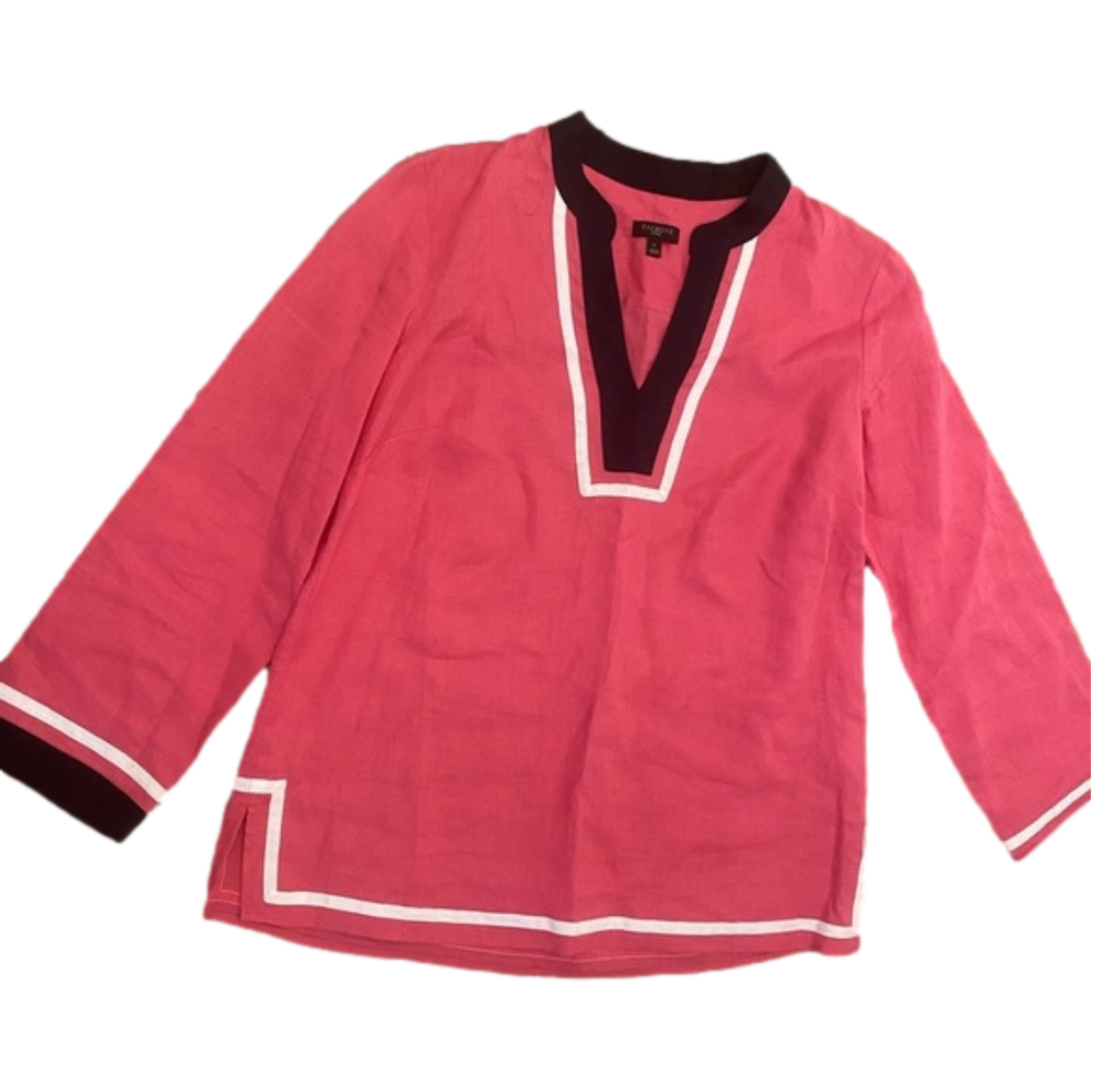 TALBOTS LINEN TUNIC‎ TOP 6 for $36